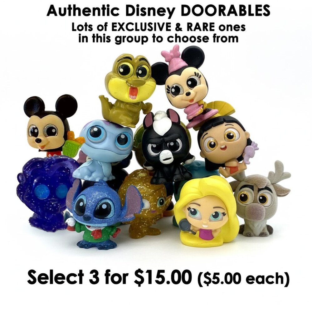 Disney Doorables YOU CHOOSE RARE Exclusives Ultra Rare 3 for $15 authentic